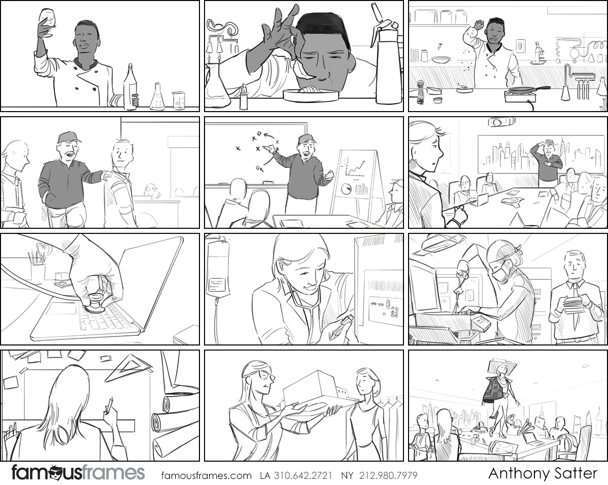 Anthony Satter's People - B&W Line storyboard art (Image #6814_22_1568839397)