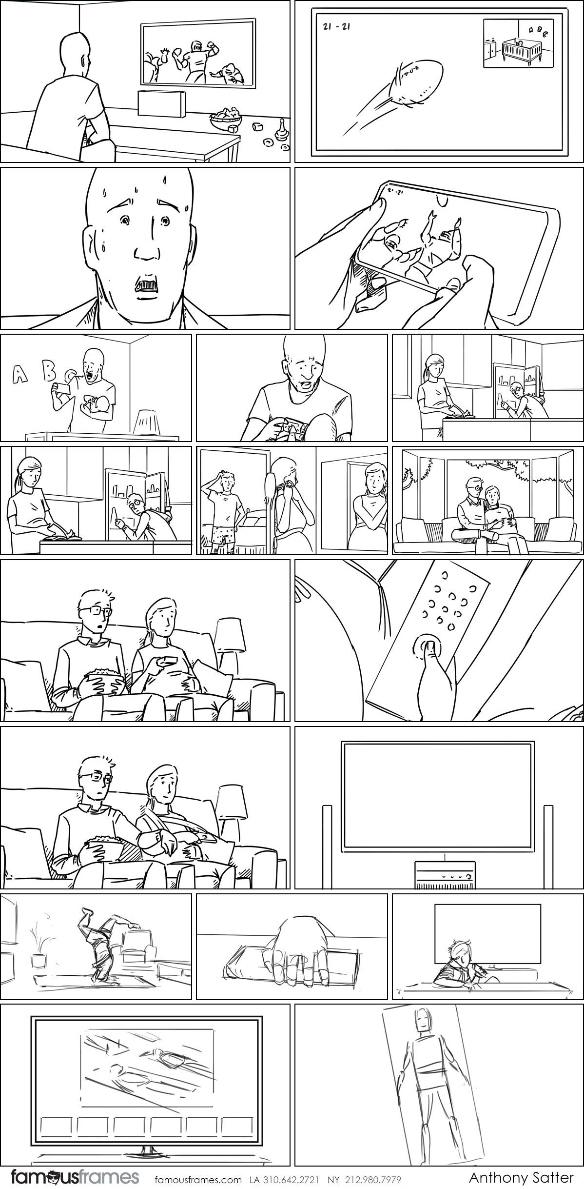 Anthony Satter's People - B&W Line storyboard art (Image #6814_22_1575656203)