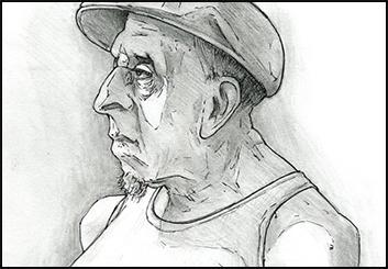 Anthony Satter's People - B&W Tone storyboard art