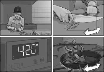 Anthony Satter's People - B&W Tone storyboard art