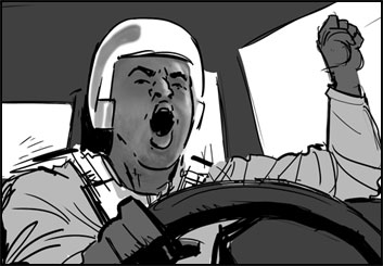 Anthony Satter's People - B&W Tone storyboard art