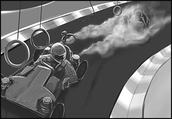 Anthony Satter's Action storyboard art