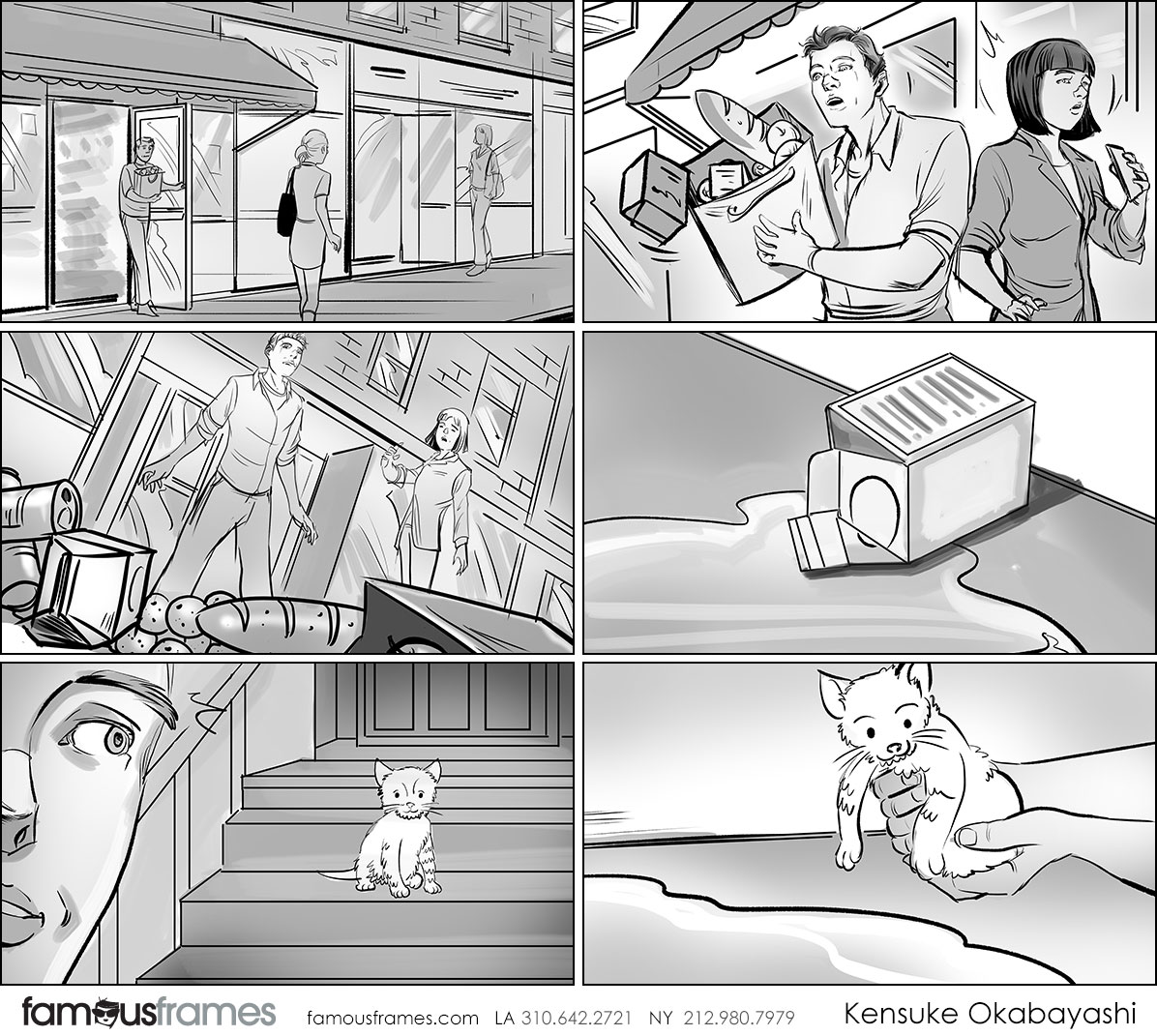 Kensuke Okabayashi's People - B&W Tone storyboard art (Image #6905_113_1528758855)