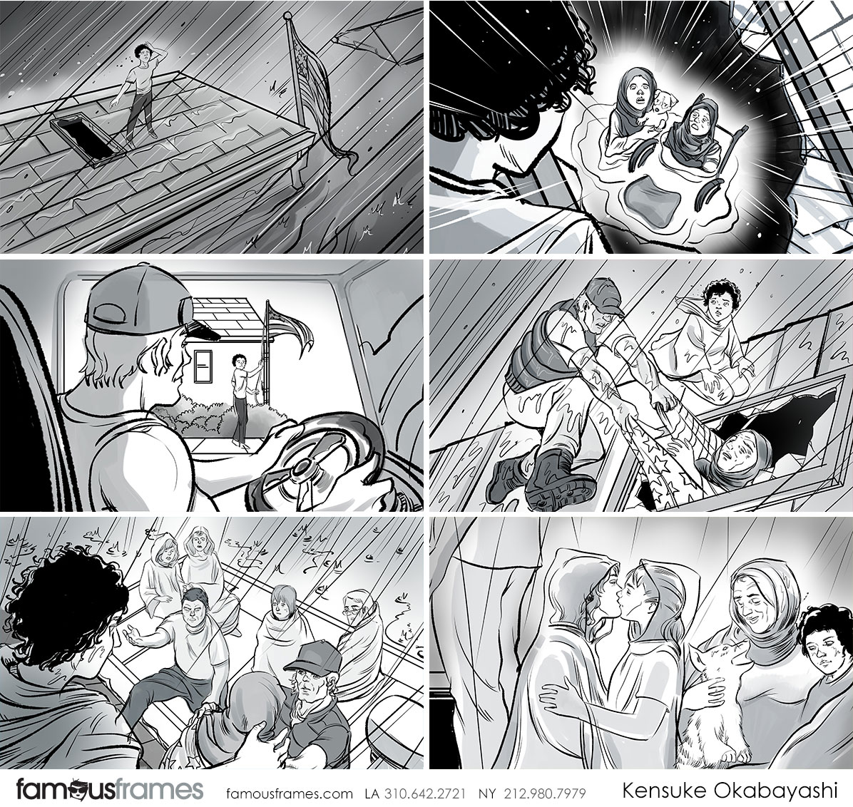 Kensuke Okabayashi's People - B&W Tone storyboard art (Image #6905_113_1529628447)