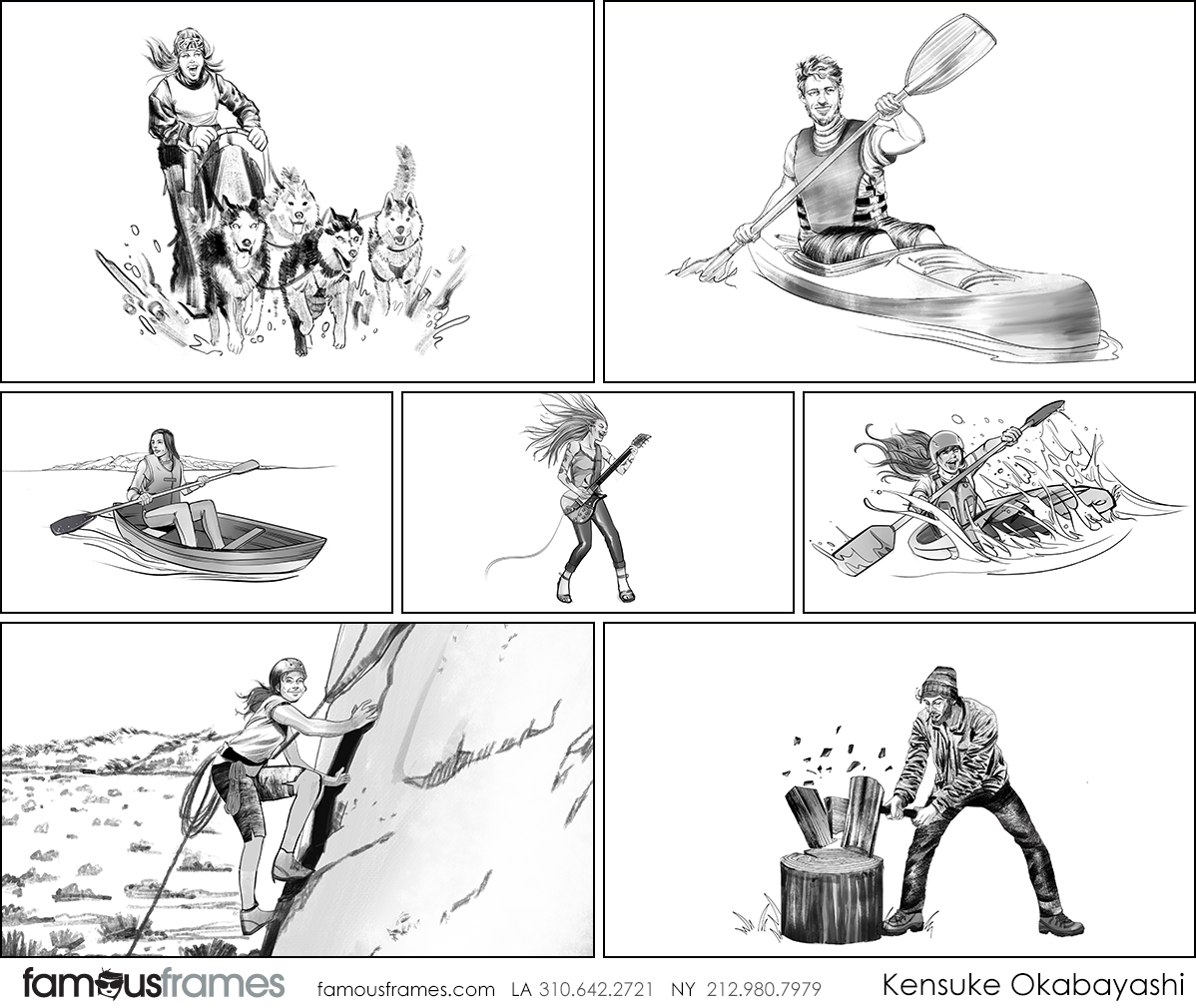 Kensuke Okabayashi's People - B&W Line storyboard art (Image #6905_114_1658955152)