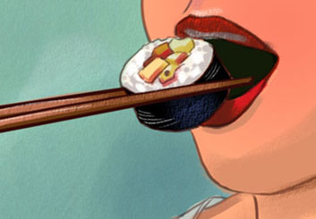 Kensuke Okabayashi's Food storyboard art