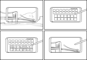 Kensuke Okabayashi's Shootingboards storyboard art