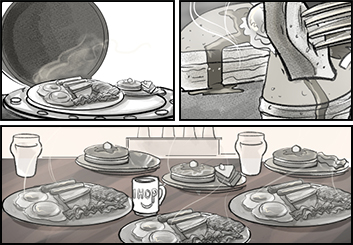 Kensuke Okabayashi's Food storyboard art