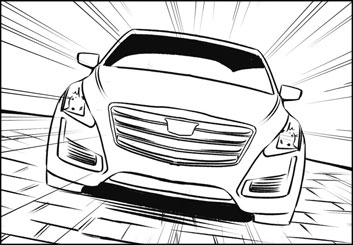 Kensuke Okabayashi's Vehicles storyboard art