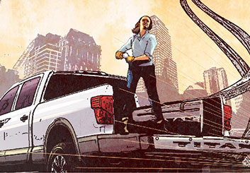 Angus Cameron's Vehicles storyboard art