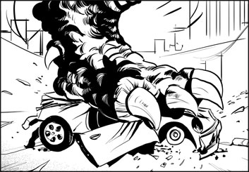 Angus Cameron's Action storyboard art