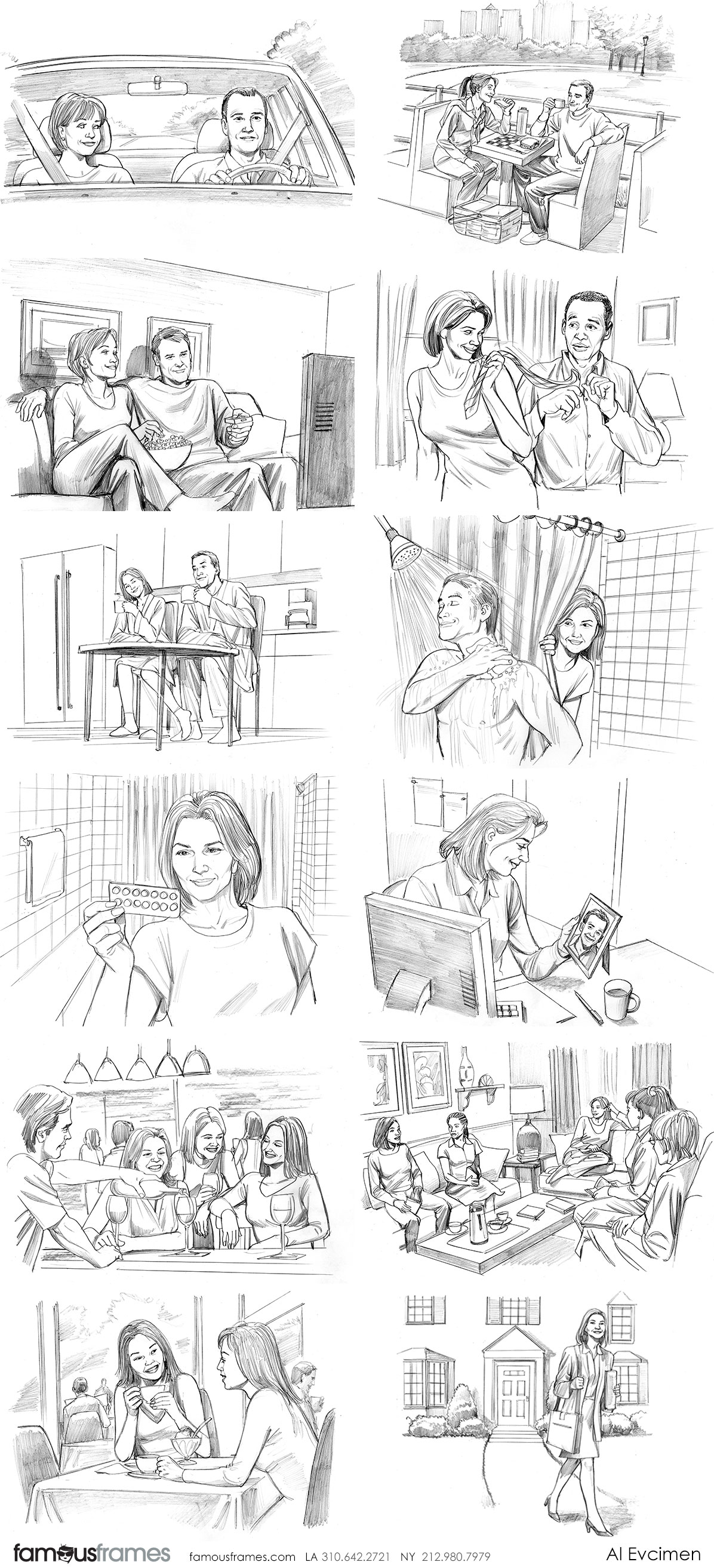 Al Evcimen's People - B&W Line storyboard art (Image #7229_114_1483474740)