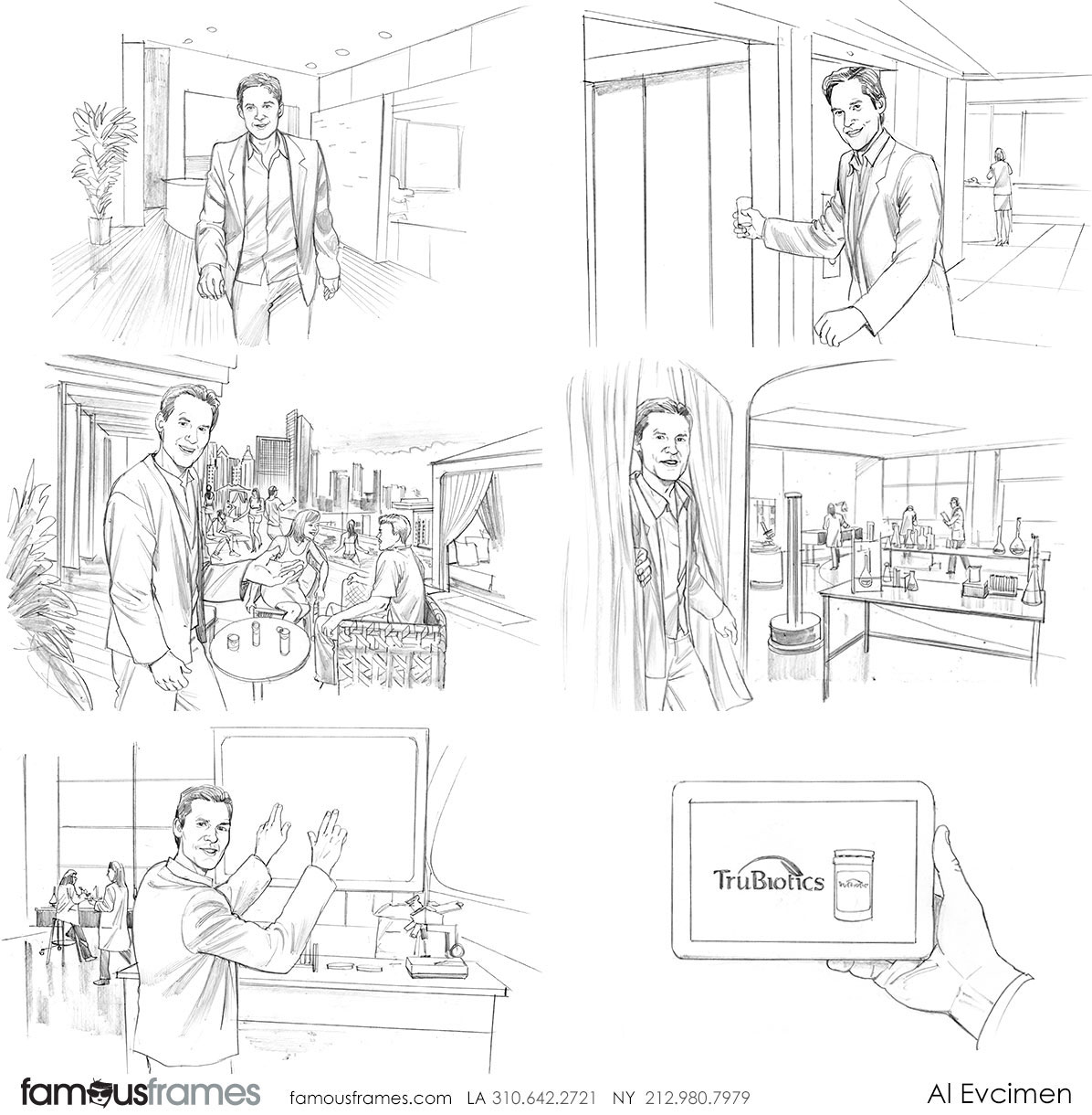 Al Evcimen's People - B&W Line storyboard art (Image #7229_114_1483475111)