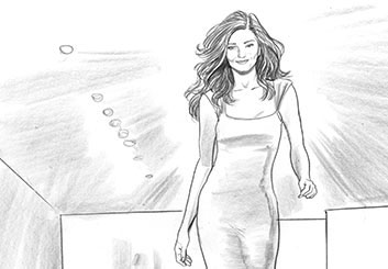 Al Evcimen's Beauty / Fashion storyboard art