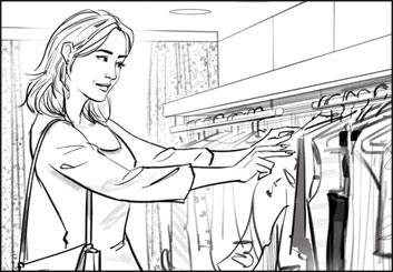 John Killian Nelson's People - B&W Line storyboard art