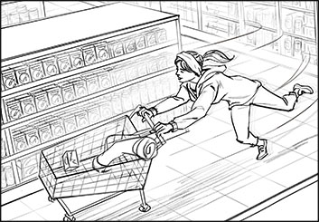 John Killian Nelson's Action storyboard art