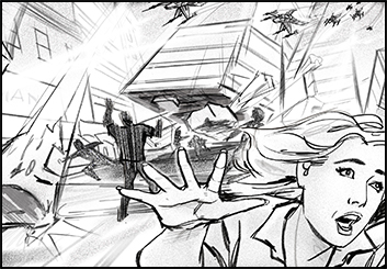 John Killian Nelson's Action storyboard art