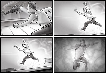 John Killian Nelson's Action storyboard art