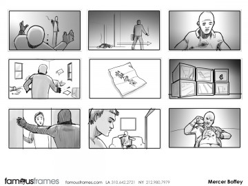 Mercer Boffey's Shootingboards storyboard art