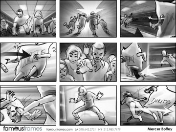 Mercer Boffey's Shootingboards storyboard art