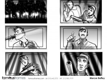 Mercer Boffey's Shootingboards storyboard art