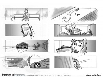 Mercer Boffey's Shootingboards storyboard art