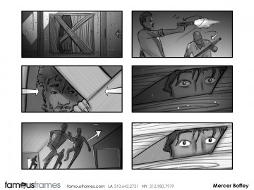 Mercer Boffey's Shootingboards storyboard art