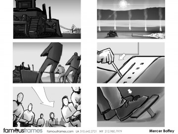 Mercer Boffey's Shootingboards storyboard art