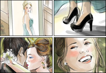 Kathy Berry's People - Color  storyboard art