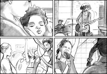 Kathy Berry's Shootingboards storyboard art