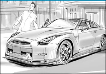 Kathy Berry's Vehicles storyboard art