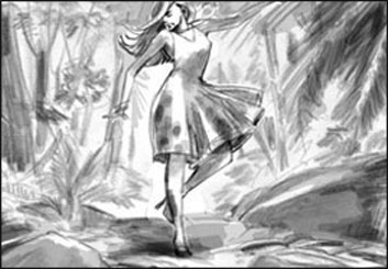 Kathy Berry's People - B&W Tone storyboard art