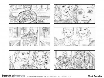 Mark Pacella*'s People - B&W Line storyboard art