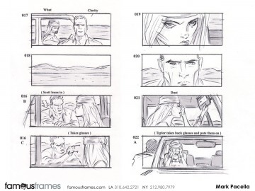 Mark Pacella*'s People - B&W Line storyboard art