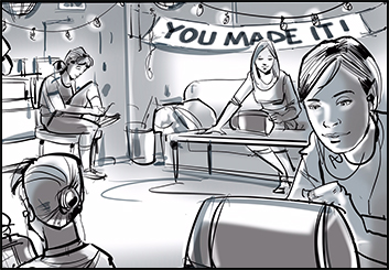 Mark Millicent's People - B&W Tone storyboard art