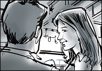 Mark Millicent's People - B&W Tone storyboard art