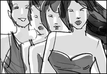 Mark Millicent's Beauty / Fashion storyboard art