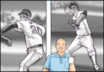 Mark Millicent's Sports storyboard art