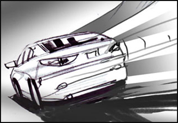 Mark Millicent's Vehicles storyboard art