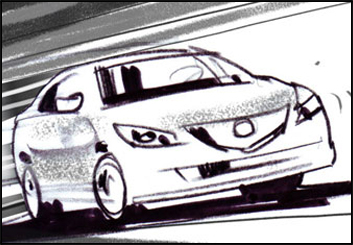 Mark Millicent's Vehicles storyboard art